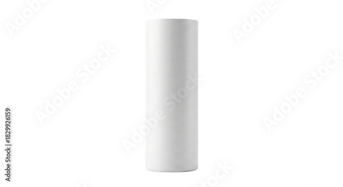 Canvastavla Blank white cylindrical skinny tumbler mockup