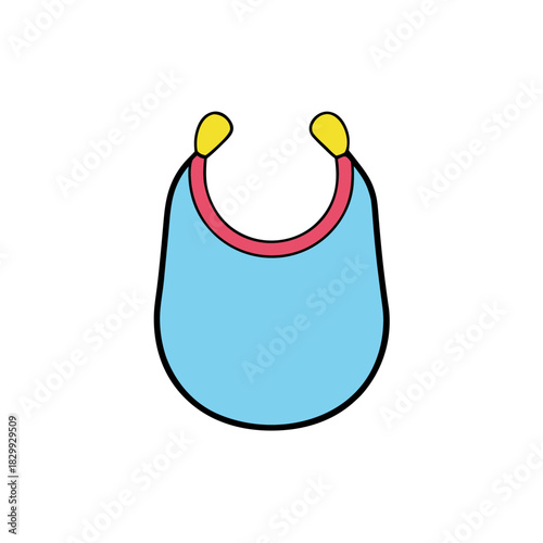 baby bib vector clip art for web and graphic design