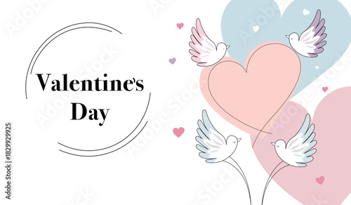 Valentines Day Valentinstags mit Herzen