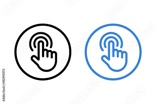 Click or tap hand pointer icons