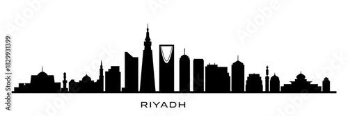 Riyadh city skyline silhouette