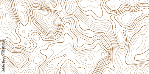 Topographic gold luxury map background. Geographic abstract pattern.. Topography background. Vector banner. Topo.