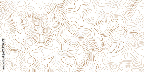 Topographic gold luxury map background. Geographic abstract pattern.. Topography background. Vector banner. Topo.