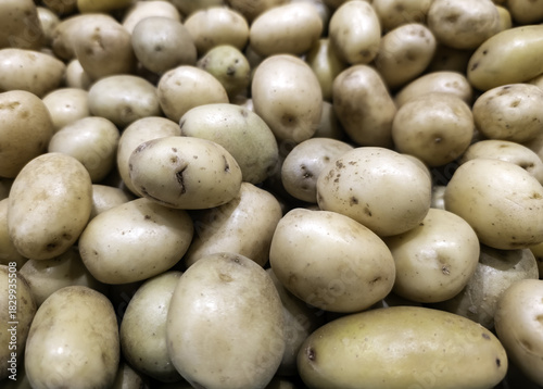 Potatoes in a market