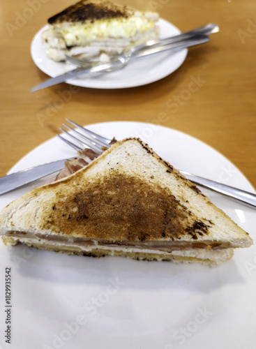 Ham and cheese sandwich