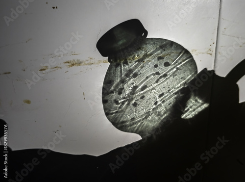 Plastic bottle shadow