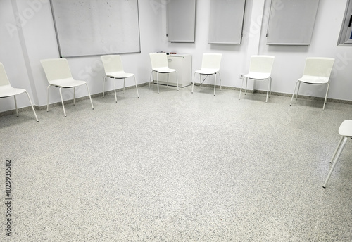 Chairs in a waiting room