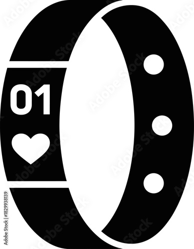 Fitness Tracker Smart Watch Activity Monitor Icon