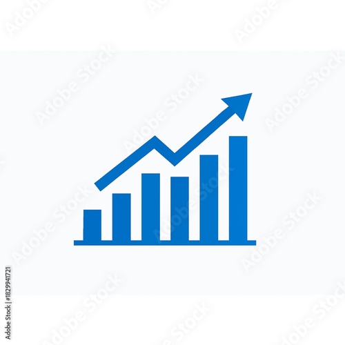 Free Download Flat Business Growth Chart with Arrow Up - GFXLoad