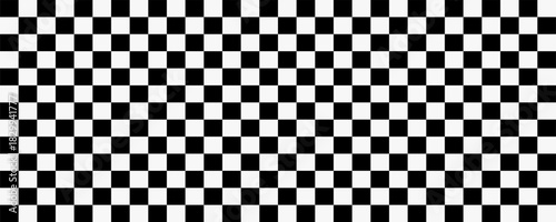 Black and white checkered pattern, Checkerboard seamless pattern