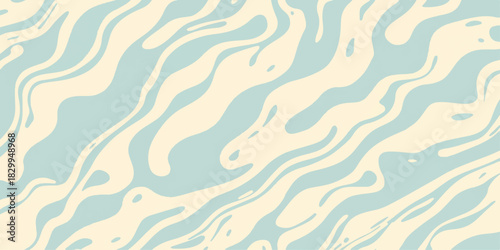 Abstract seamless wave pattern texture vector illustration design for fabric art wallpaper decoration