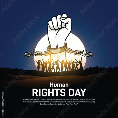 human rights day 2025. international human rights day creative banner, poster, social media post, postcard, background, backdrop, template, greetings card, web banner design etc.