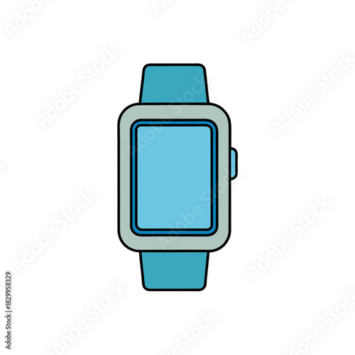 vector clip art smartwatch on white background for web and graphic design