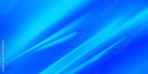 Abstract blue background featuring a soft wave pattern with bright green digital lines and motion blur texture
