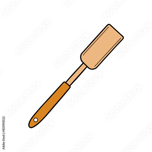 vector clip art spatula on white background for web and graphic design