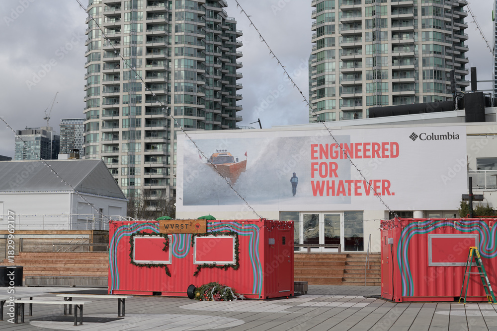 Fototapeta premium billboard at Harbourfront Centre Community Square, 235 Queens Quay W, Toronto