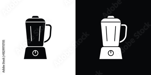 Blender icons editable flat black and white icons pack. Vector EPS10