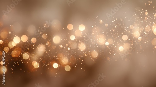 Wallpaper Mural Soft bokeh light particles floating over warm beige textured background Torontodigital.ca
