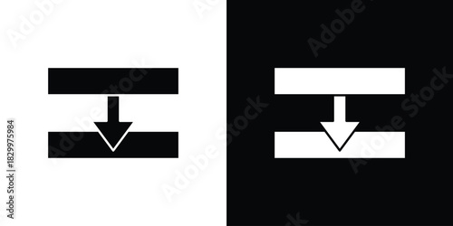 Diagram next icons editable flat black and white icons pack. Vector EPS10