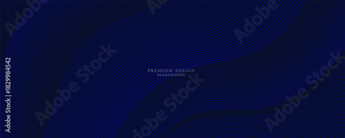 Premium background design with diagonal dark blue line pattern. Vector template for digital luxury banner, invitation, voucher, certificate. Eps10