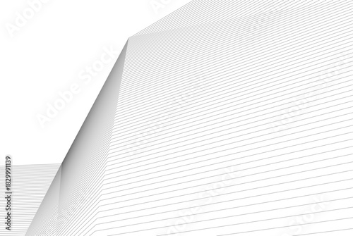 Abstract modern architecture, 3D rendering