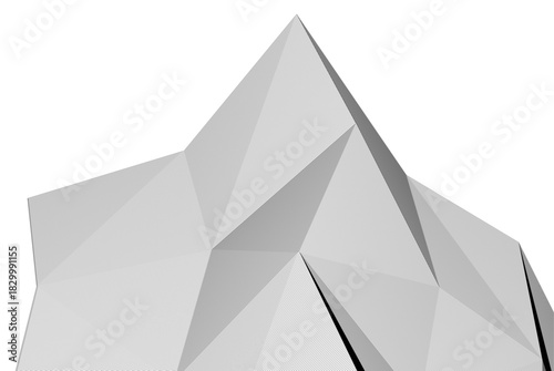 Abstract modern architecture, 3D rendering