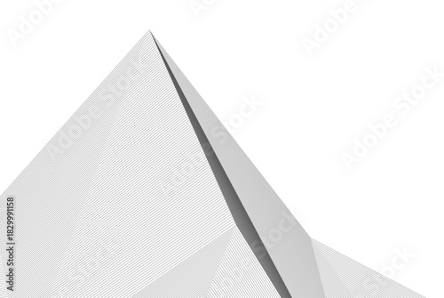 Abstract modern architecture, 3D rendering