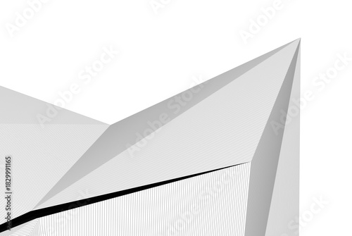 Abstract modern architecture, 3D rendering