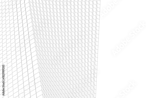 Abstract modern architecture, 3D rendering