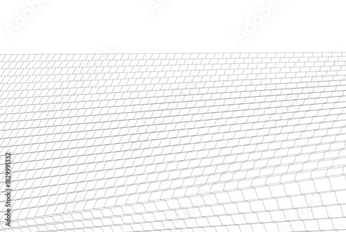 Abstract modern architecture, 3D rendering