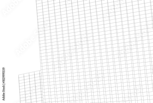 Abstract modern architecture, 3D rendering