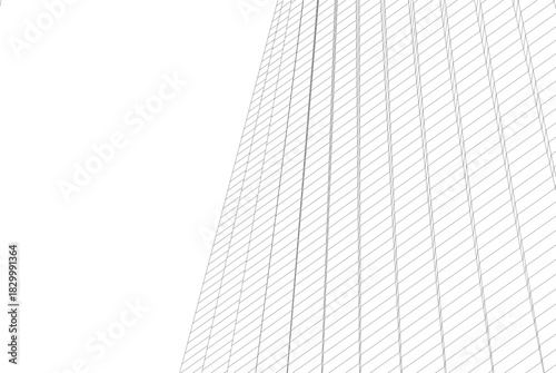 Abstract modern architecture, 3D rendering