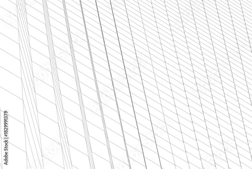 Abstract modern architecture, 3D rendering