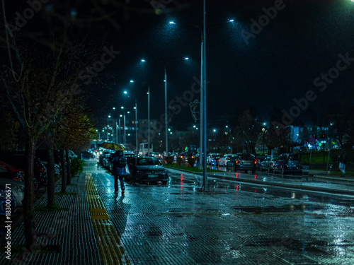 night view of the city