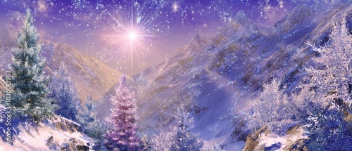 Snowy peaks glow at New Year bash