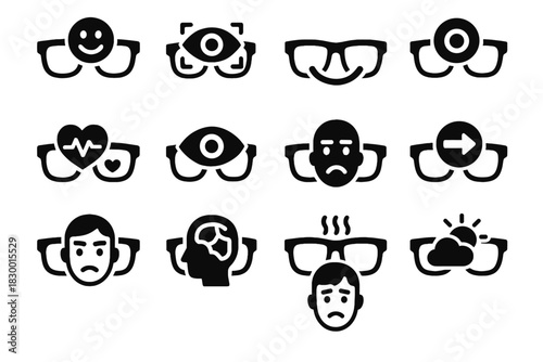 Icon emotion monitor indicator ambient detection vector light sensor mood