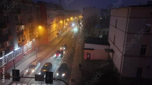 Wallpaper Mural fog city drone shot Torontodigital.ca