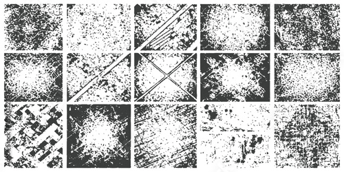 Varied grunge texture collection for vintage design backgrounds