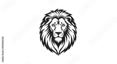 Majestic Lion Head - A Bold and Striking Vector Illustration.