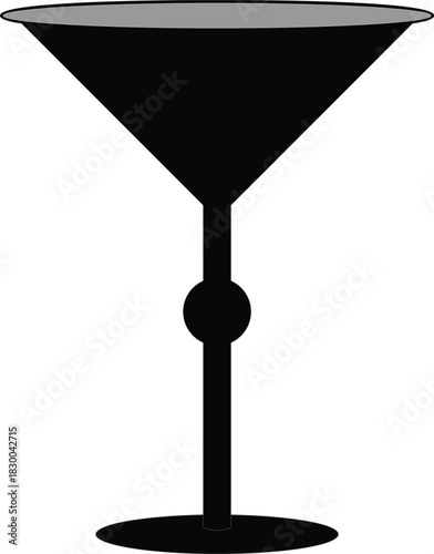Martini Glass Silhouette
