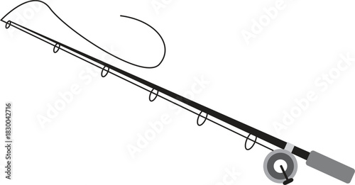 Fishing Rod Outline