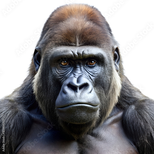 Gorilla Isolated on Transparent Background