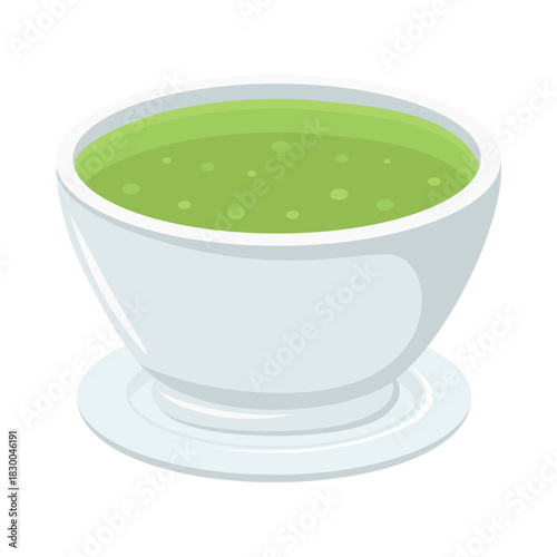Tea cup icon emoji style vector design cartoon.
