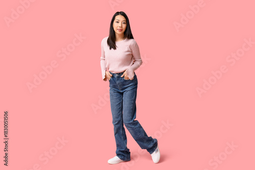Beautiful young Asian woman...
