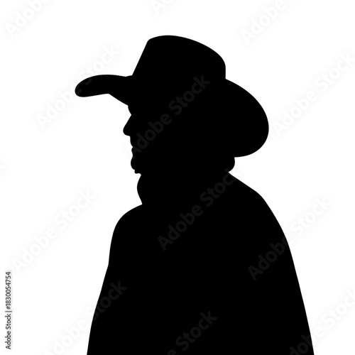 Silhouette of person with wide-brim hat, sun protection and smart defense in outdoor lifestyle