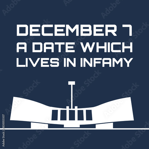 December 7 SVG | A Date Which Lives in Infamy | Pearl Harbor Remembrance Cut File | USS Arizona Memorial SVG for Cricut & Sublimation