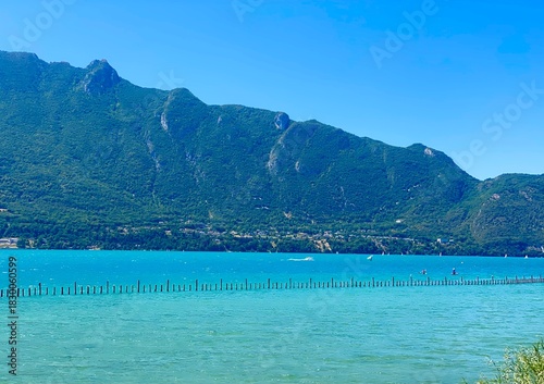 lake Aix les Bains and mountains