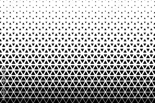 Halftone triangle background. Vector illustration
