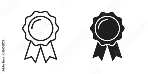 Badge icon or logo pack. Vector Illustration Outline and flat