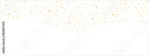 Rainbow star corner border. Colorful celestial angled frame for invitations, packaging, branding, greeting cards, posters, digital banners and joyful print decoration. Vector.